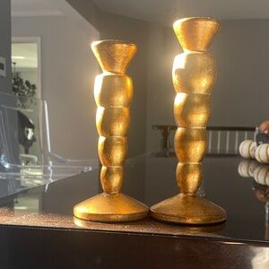 Made in Italy Gold Candlesticks